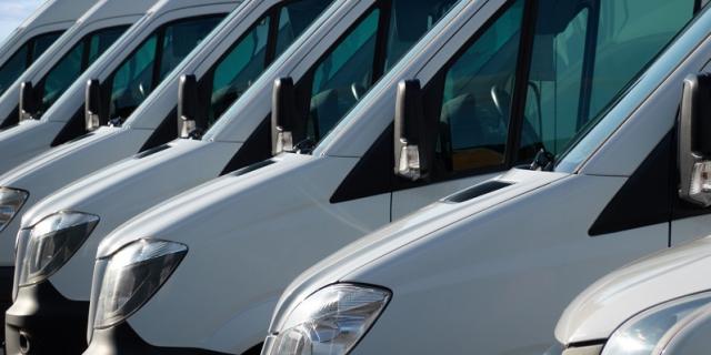 image of fleet of vans