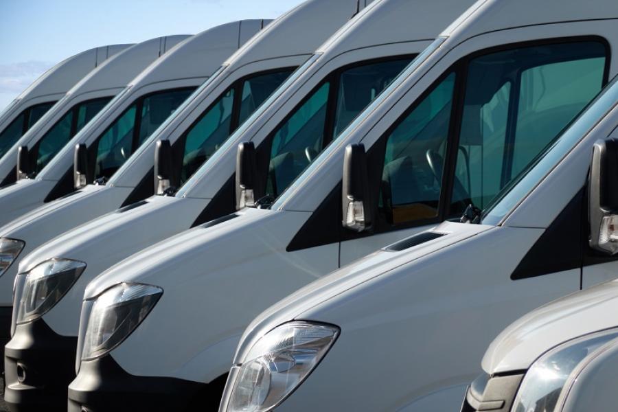 image of fleet of vans